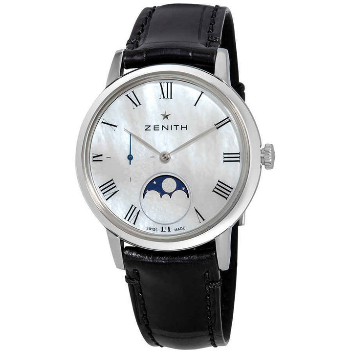 Photo: Zenith Ultra Thin Lady Moonphase Automatic White Mother of Pearl Dial Ladies Watch 03.2320.692/81.C714