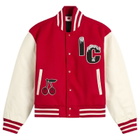 ICECREAM Women's Cherry Varsity Jacket in Red