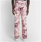 COME TEES - Printed Denim Jeans - Pink