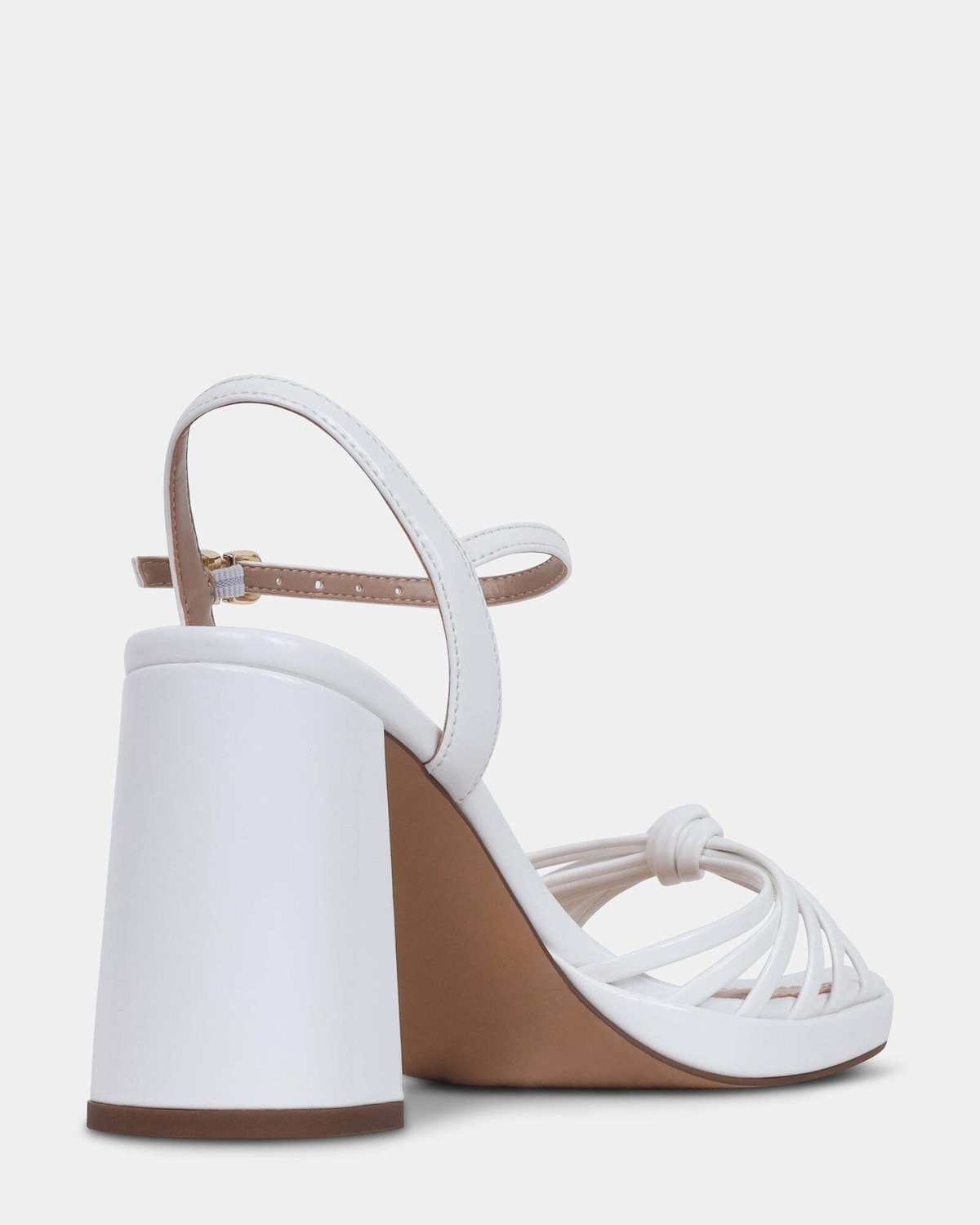 Steve Madden Jungle Heels in White Patent