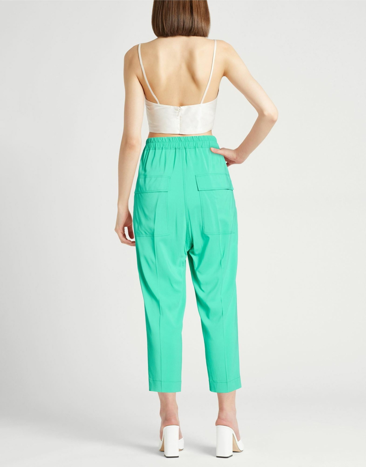 Jucca Womens Pants Emerald in Green