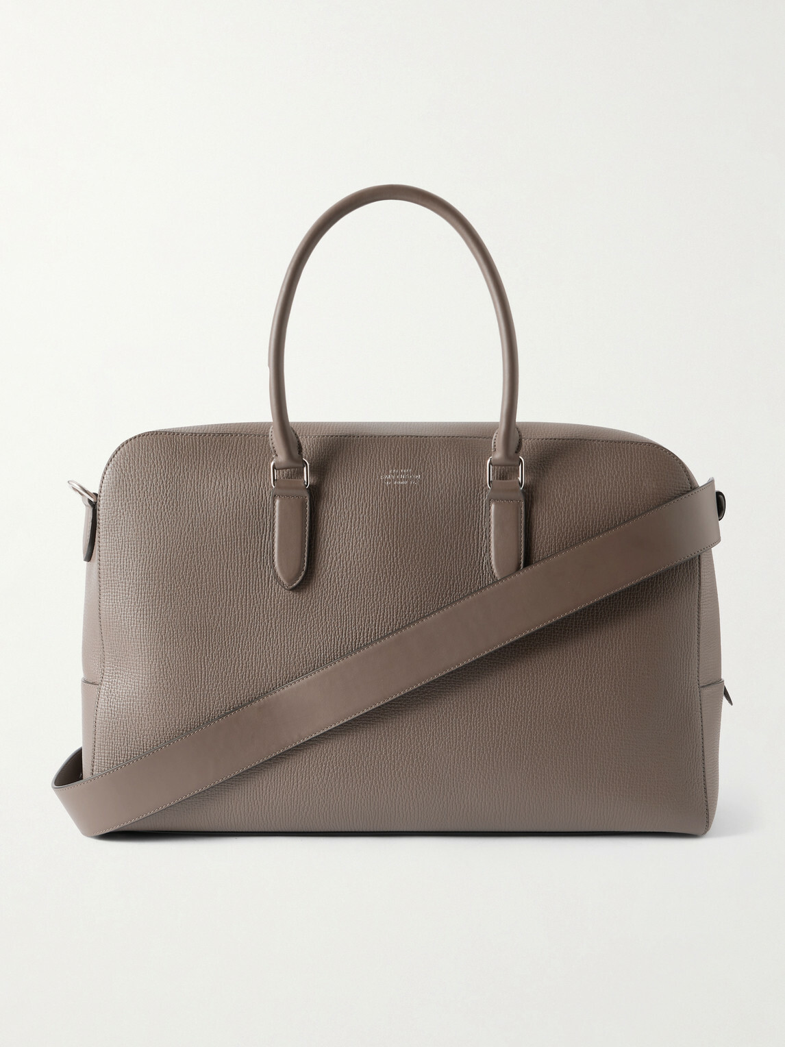 Smythson - Ludlow Full-Grain Leather Weekend Bag