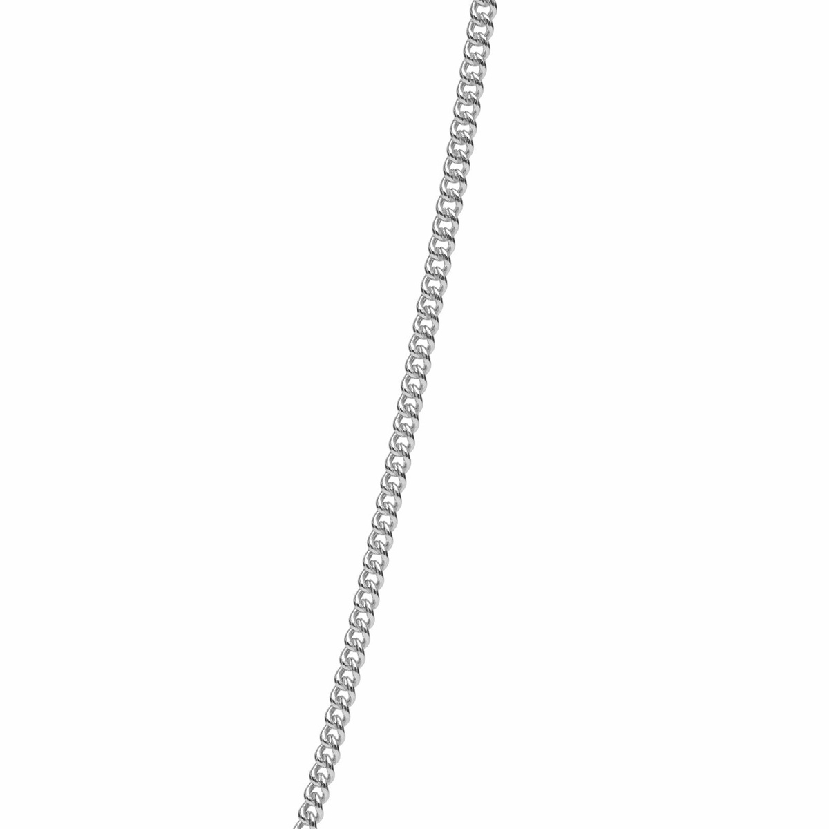 Serge DeNimes Men's 1.5mm Curb Chain in Silver 