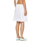 Fruity Booty White Apron Midi Skirt