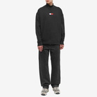 Tommy Jeans Men's Mock Neck Sweat in Black