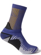 NIKE RUNNING - Trail Ribbed Stretch-Knit Socks - Purple - US 6