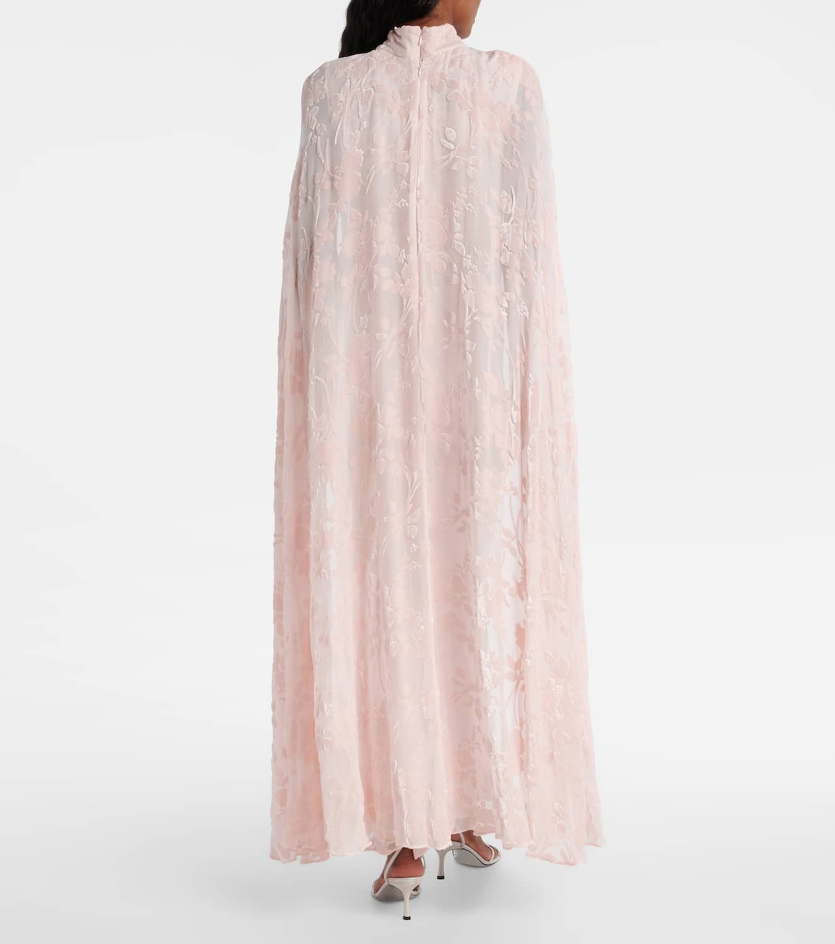 Rodarte Caped velvet devoré gown