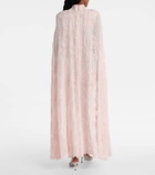 Rodarte Caped velvet devoré gown