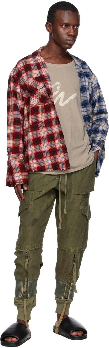 Greg Lauren Taupe 'GL' T-Shirt