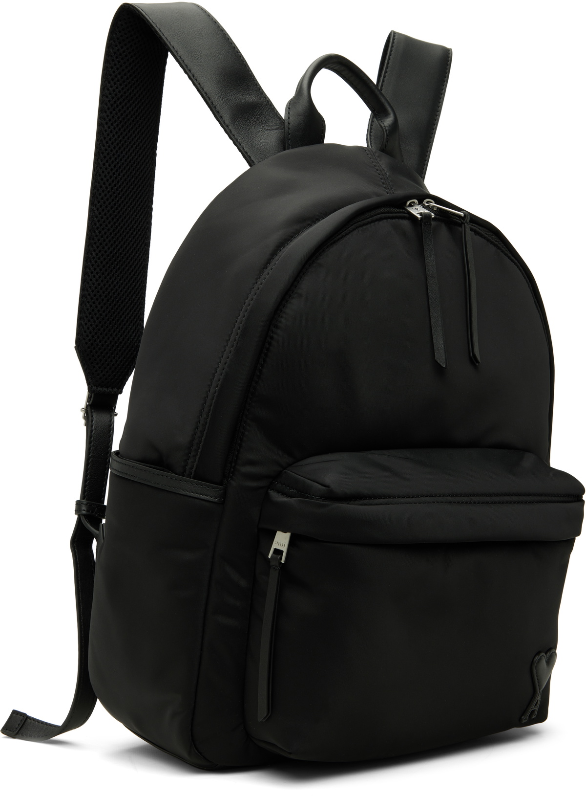 AMI Paris Black Marcel Backpack AMI