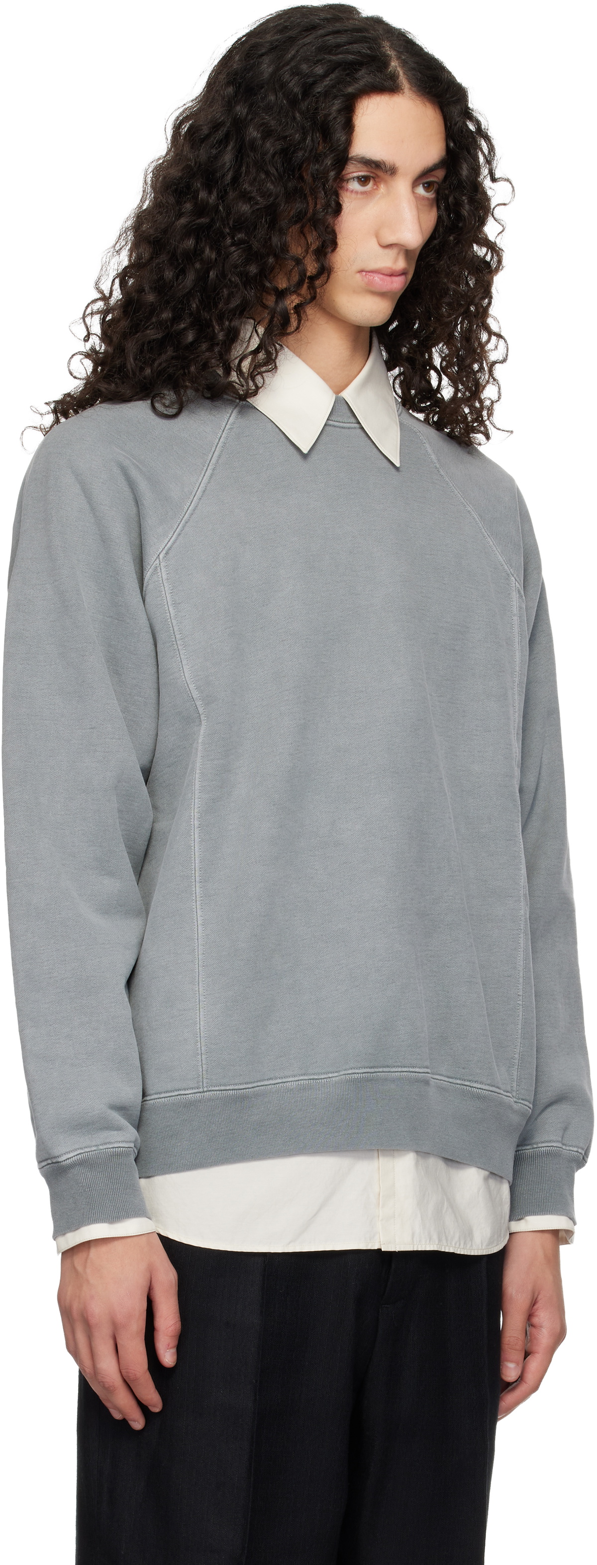 Lady White Co. Gray Heavy Gusset Crewneck Sweatshirt