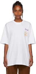 drew house SSENSE Exclusive White Stacked Logos T-Shirt
