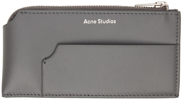 Photo: Acne Studios Gray Zip Card Holder