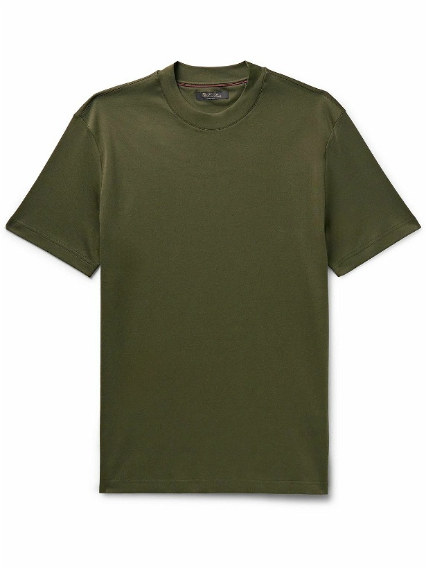 Photo: Loro Piana - Cotton-Jersey T-Shirt - Green