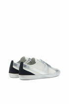 Diesel S-Slante-D - Distressed sneakers in leather and suede - Sneakers Mens in White