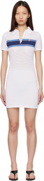 Casablanca Off-White Striped Mesh Minidress