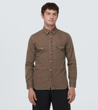 Tom Ford Cotton broken twill Western shirt