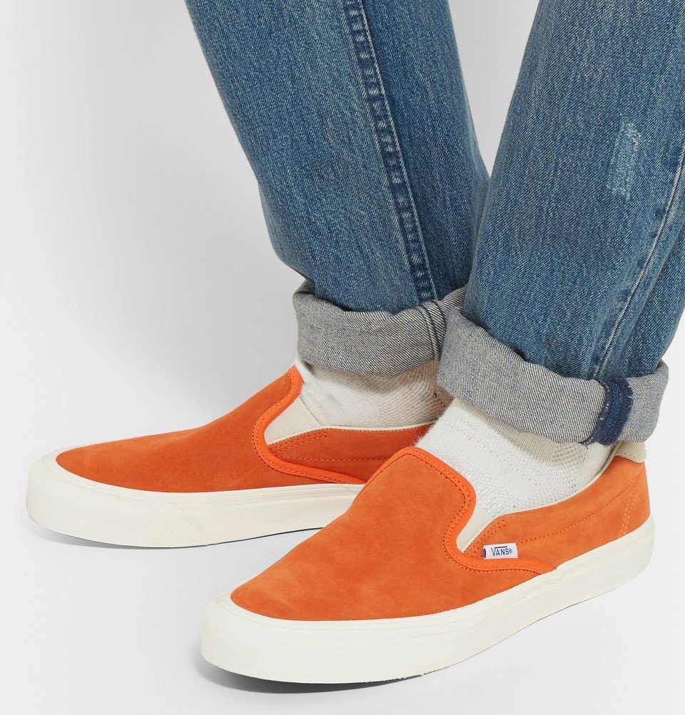 Document haar Duiker Vans - OG 59 LX Suede Slip-On Sneakers - Men - Orange Vans