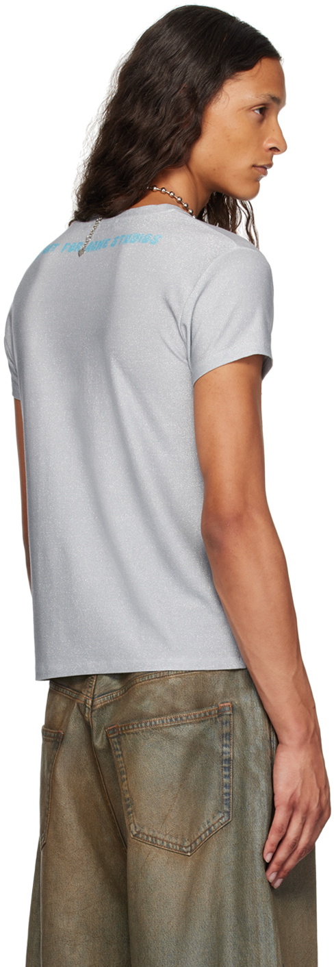 Acne Studios Gray Printed T-Shirt Acne Studios