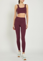Varley Freesoft Cori Stretch-jersey Sports bra top Burgundy