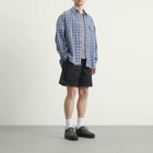 FrizmWORKS Men's Uneven Check Shirt in Blue