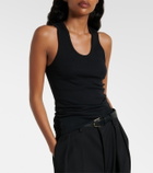 Wardrobe.NYC Ribbed-knit cotton jersey tank top