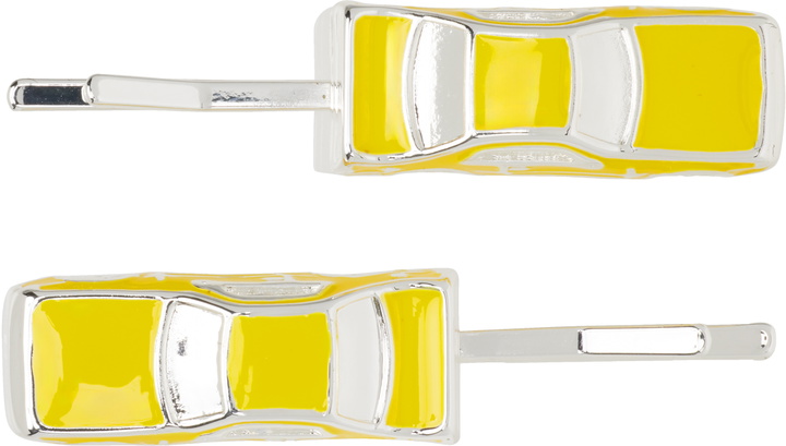 Photo: Marland Backus Silver & Yellow Traffic Jam Hairpin Set