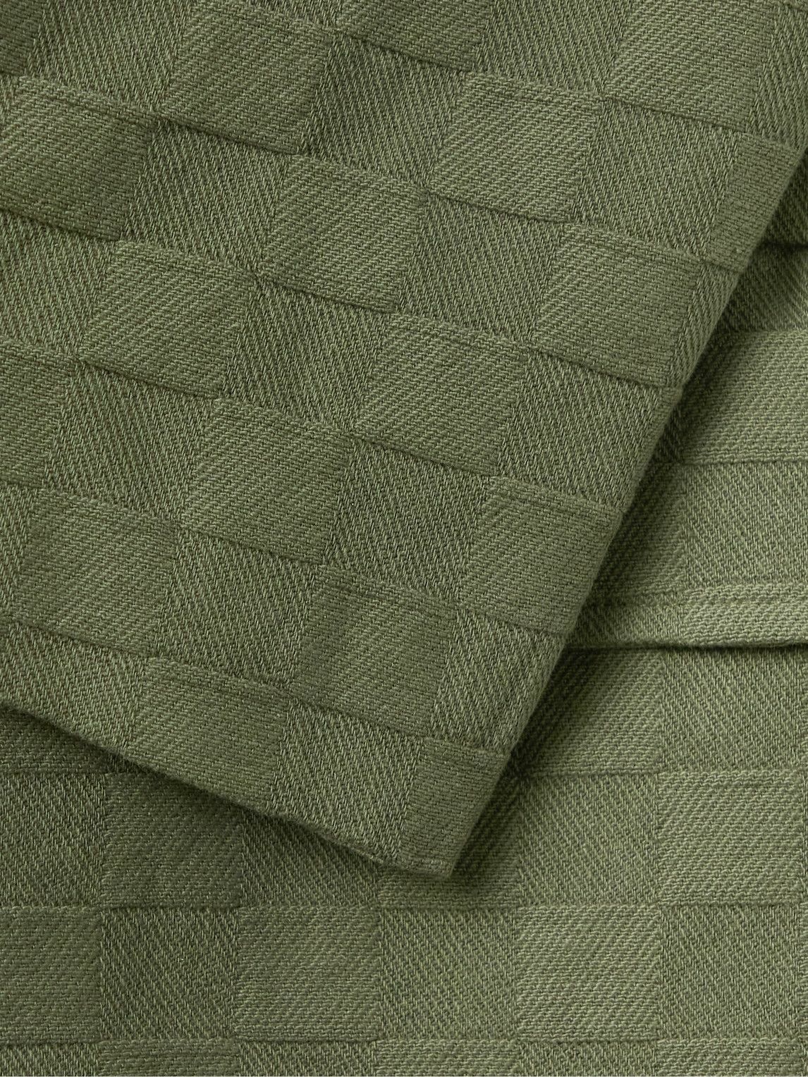 GENERAL ADMISSION - Checked Cotton-Twill Jacquard Suit Jacket - Green