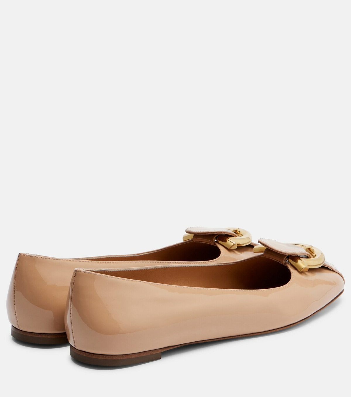 Ferragamo Oxide patent leather ballet flats