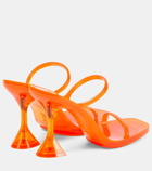 Amina Muaddi Brito 95 PVC sandals