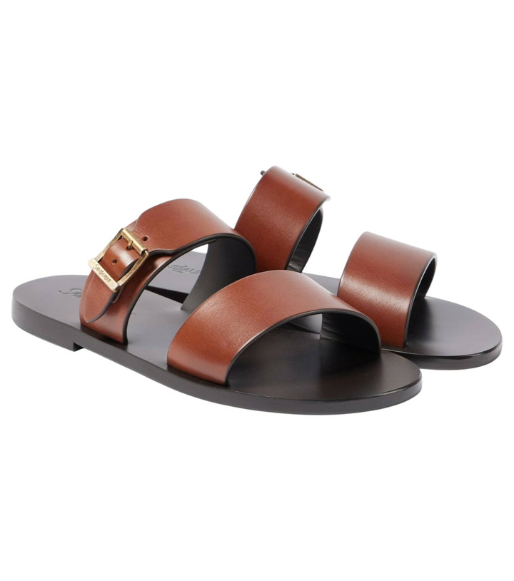 Photo: Saint Laurent Ios leather slides