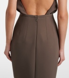 Khaite Winton crêpe maxi skirt