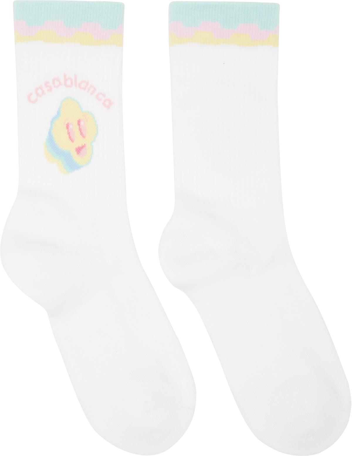 Casablanca White 'For The Love Of Dance' Socks