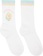 Casablanca White 'For The Love Of Dance' Socks