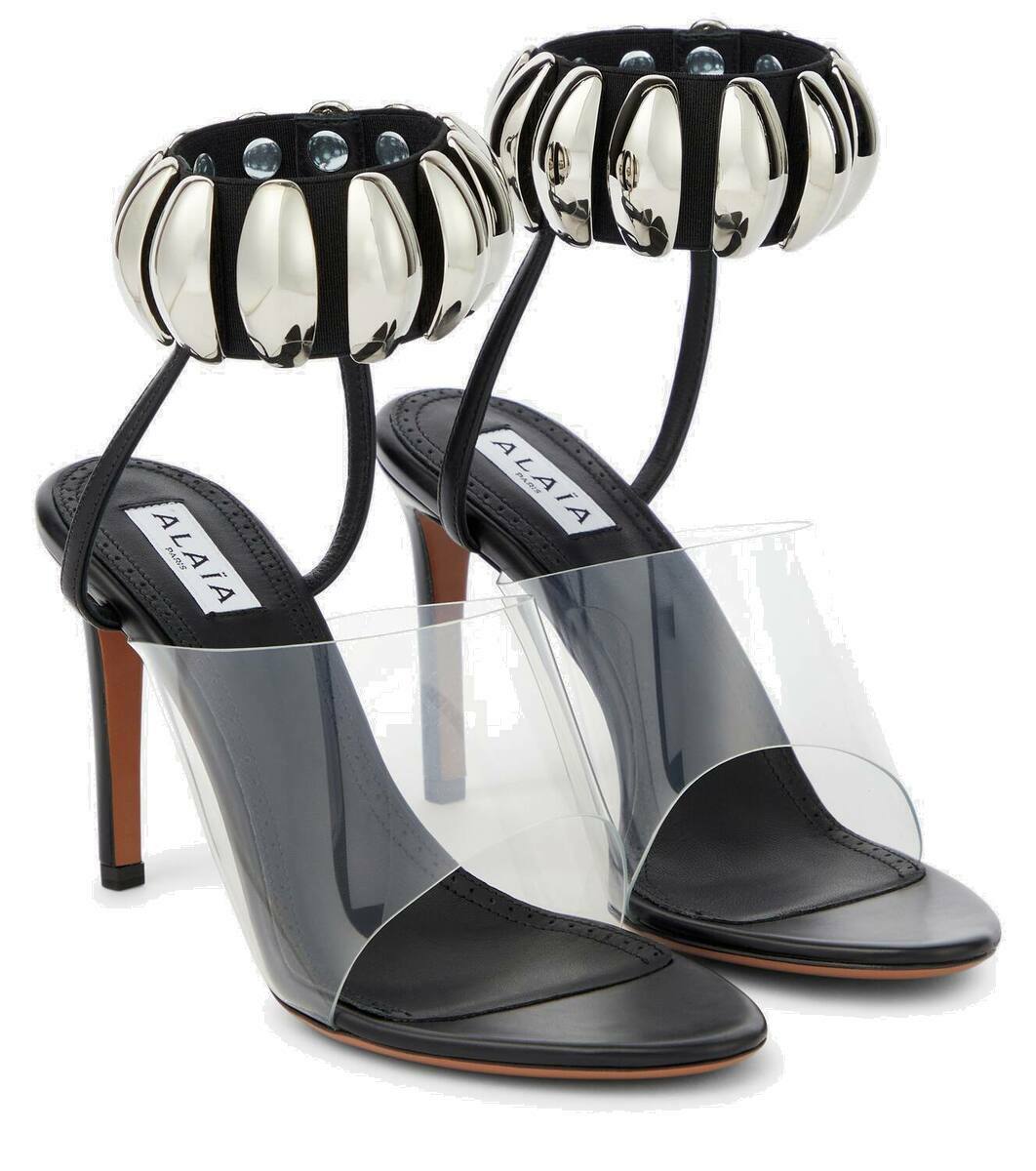 Patent leather sandal Chanel Black size 38.5 EU in Patent leather - 33712882