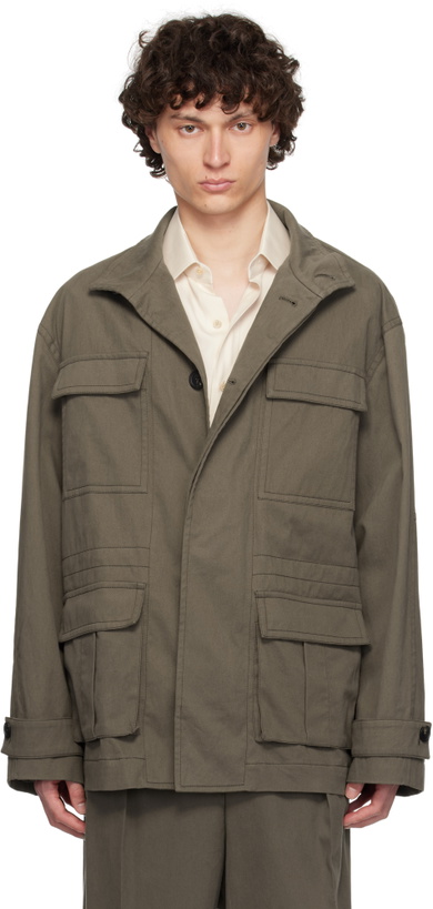 Photo: Ferragamo Taupe Saharan Jacket