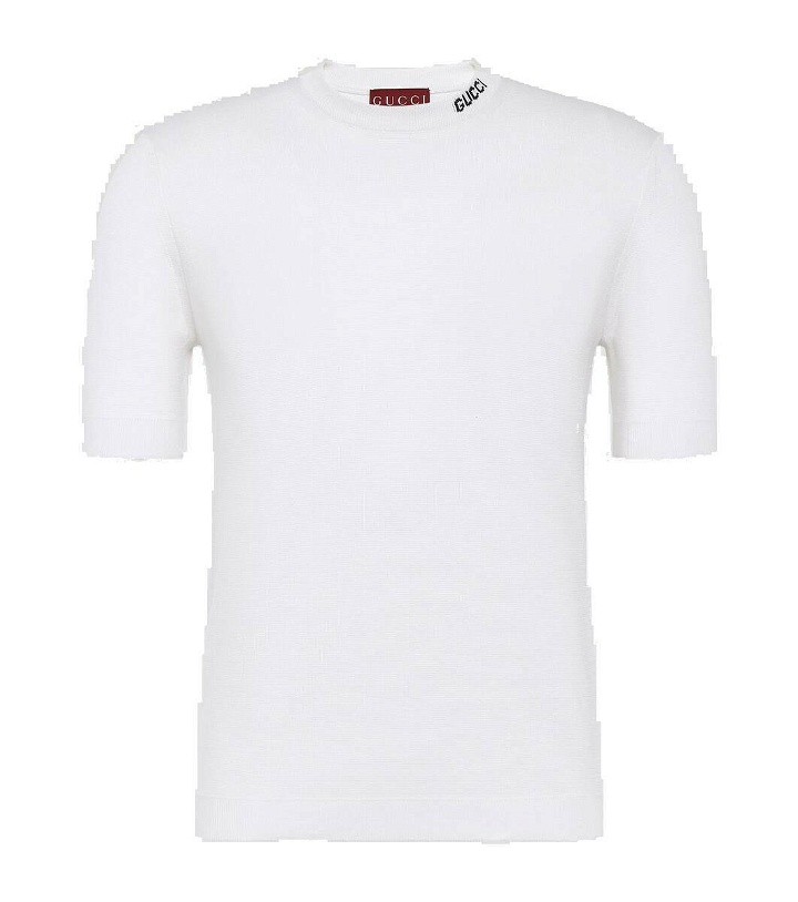 Photo: Gucci Logo silk and cotton T-shirt