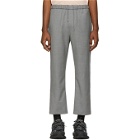 OAMC Grey Wool Cropped Trousers