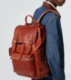 Brunello Cucinelli City leather backpack