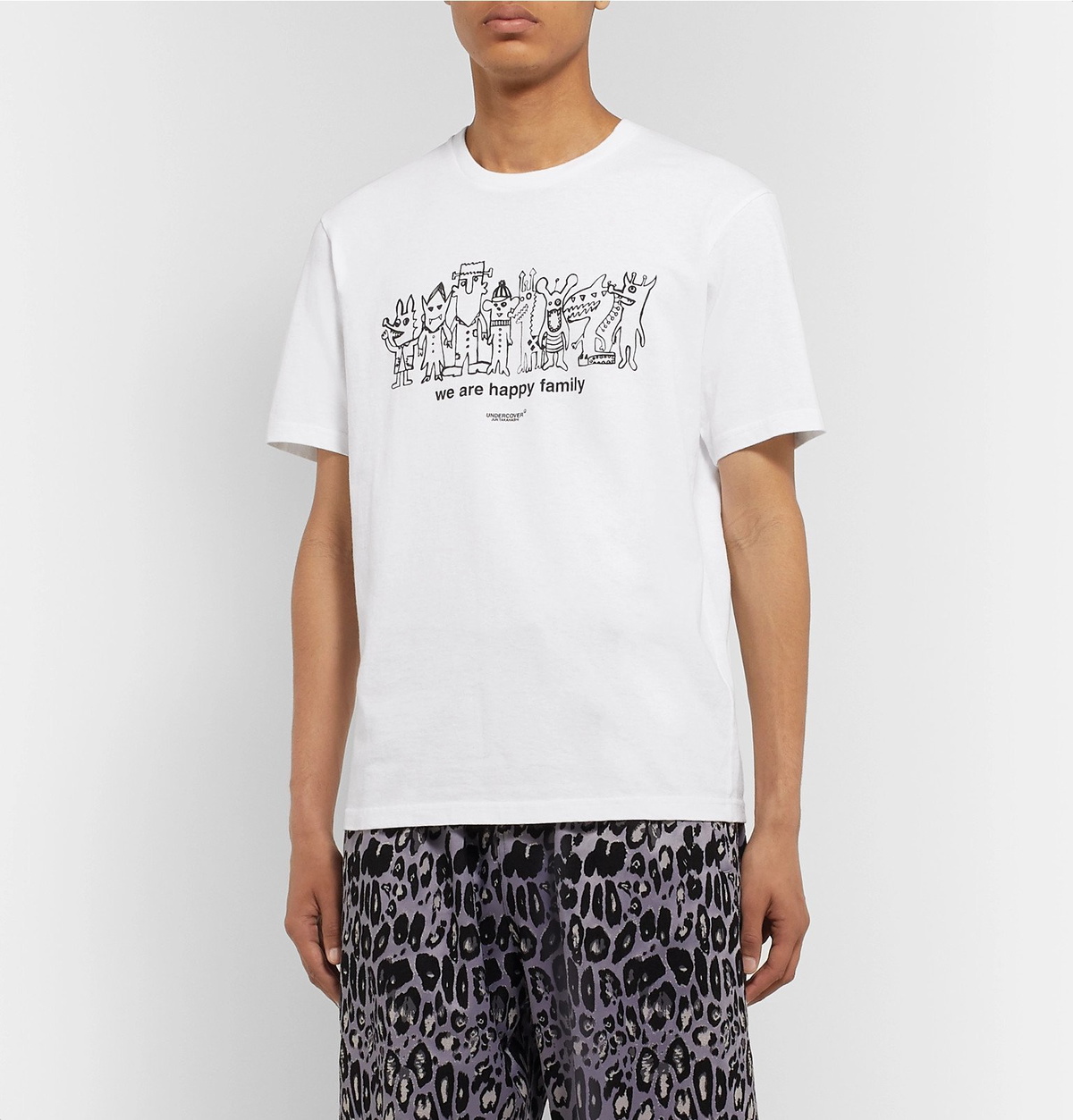 Undercover - Printed Cotton-Jersey T-Shirt - White Undercover