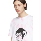 PS by Paul Smith White Tie-Dye Graffiti Monkey T-Shirt