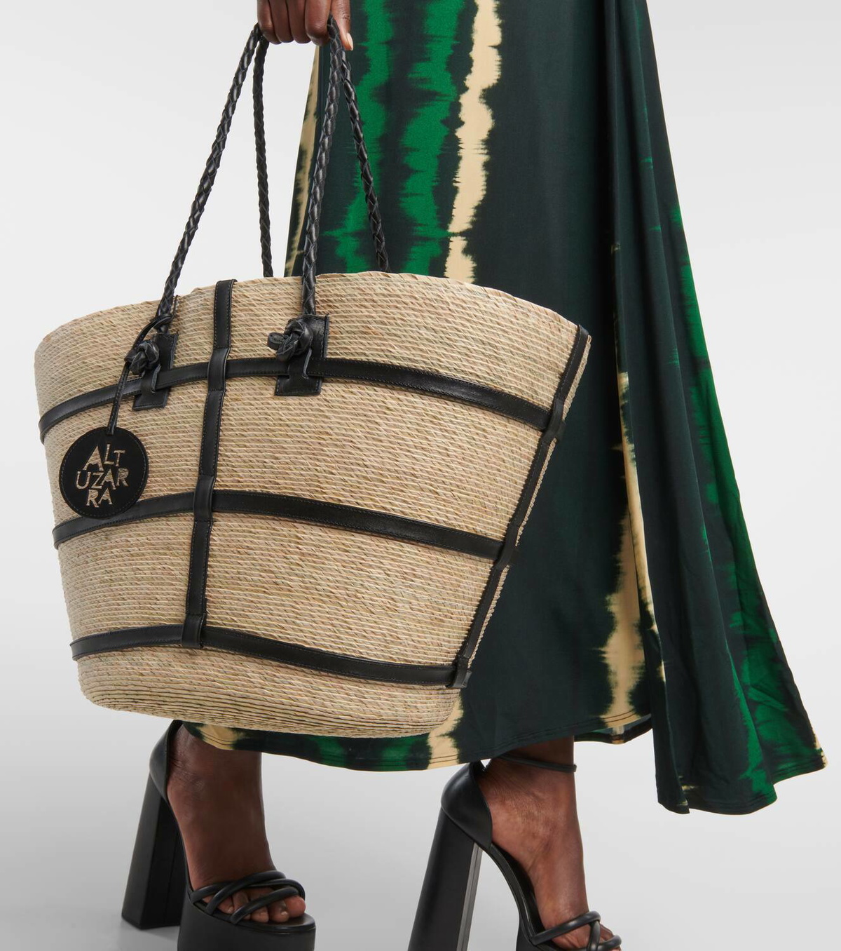 Altuzarra Watermill Large raffia tote bag Altuzarra