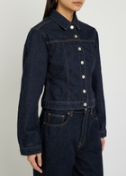 Reformation Knightly Panelled Denim Jacket Blue