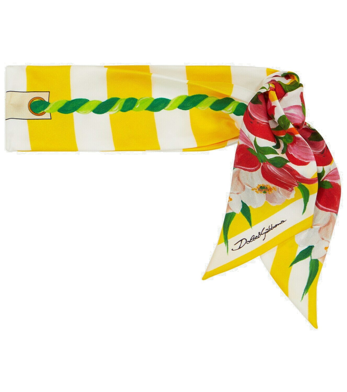 Dolce&Gabbana Portofino printed silk twill scarf Dolce & Gabbana