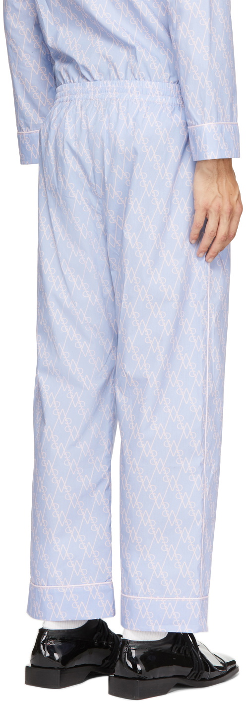 Georges Wendell Blue & Pink Logo Lounge Pants