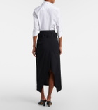 Junya Watanabe Pleated midi skirt