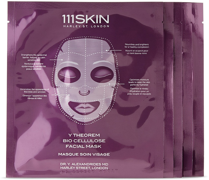 Photo: 111 Skin Five-Pack Y Theorem Bio Cellulose Facial Masks, 23 mL