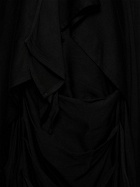 YOHJI YAMAMOTO - Ruffled Satin Asymmetric Midi Skirt