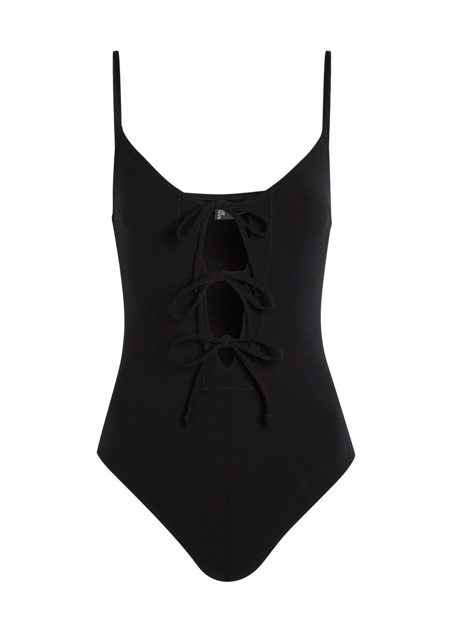 Lisa Marie Fernandez Tie Stretch-polyamide Swimsuit Black