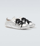 Simone Rocha Ballerina Grip metallic leather sneakers